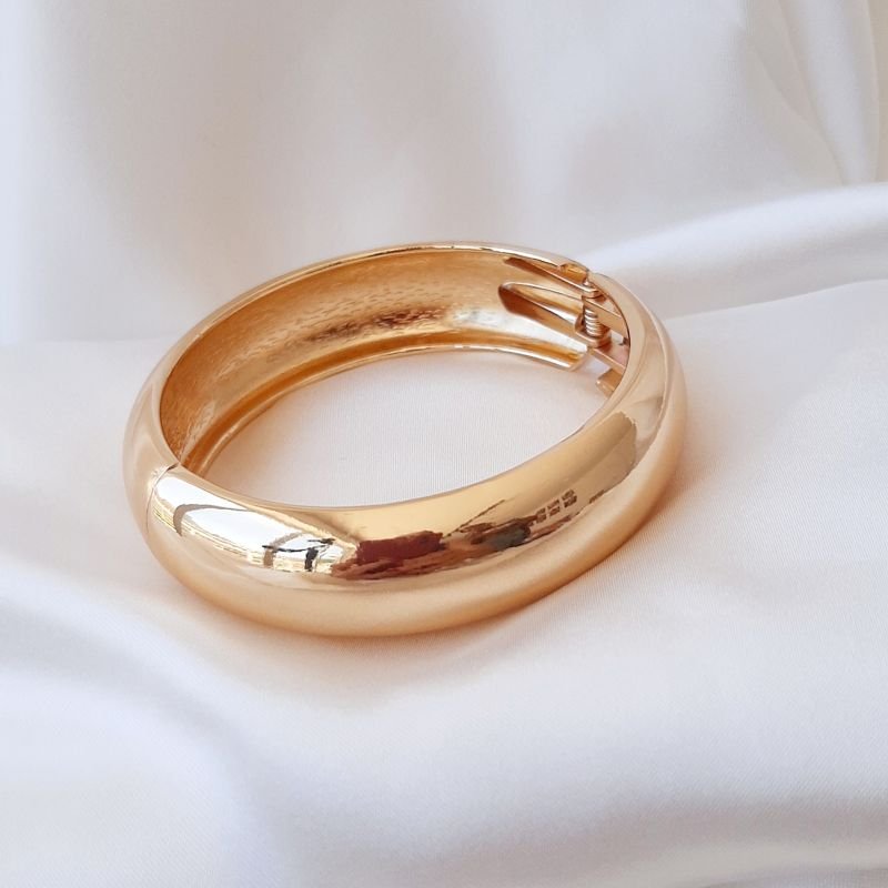 Bracelete Liso Dourado