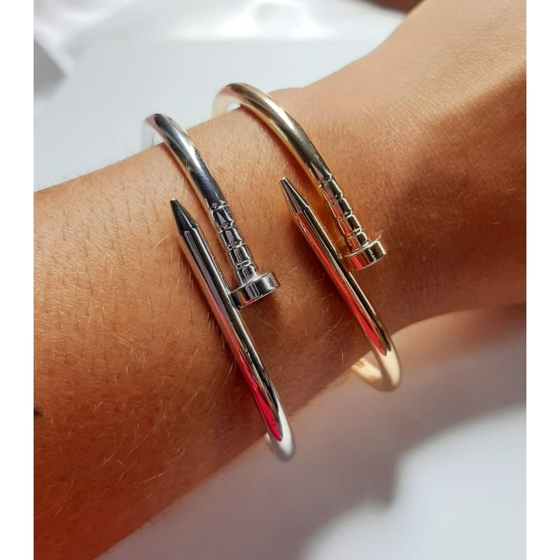 Bracelete Prego Lisa Dourado