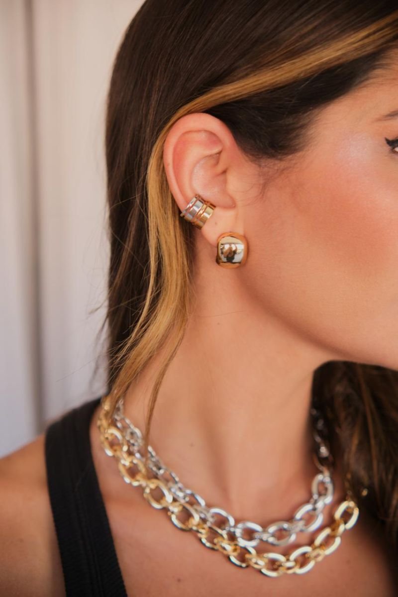 Brinco Curvado Dourado