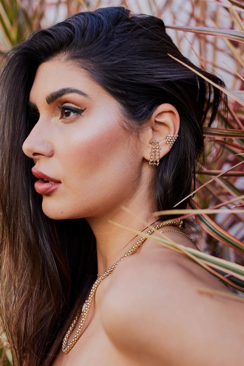 Brinco Earhook detalhe Microzirconias