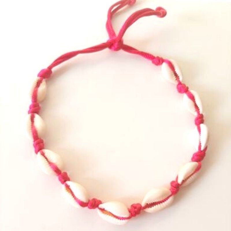 Choker Buzios Rosa Pink