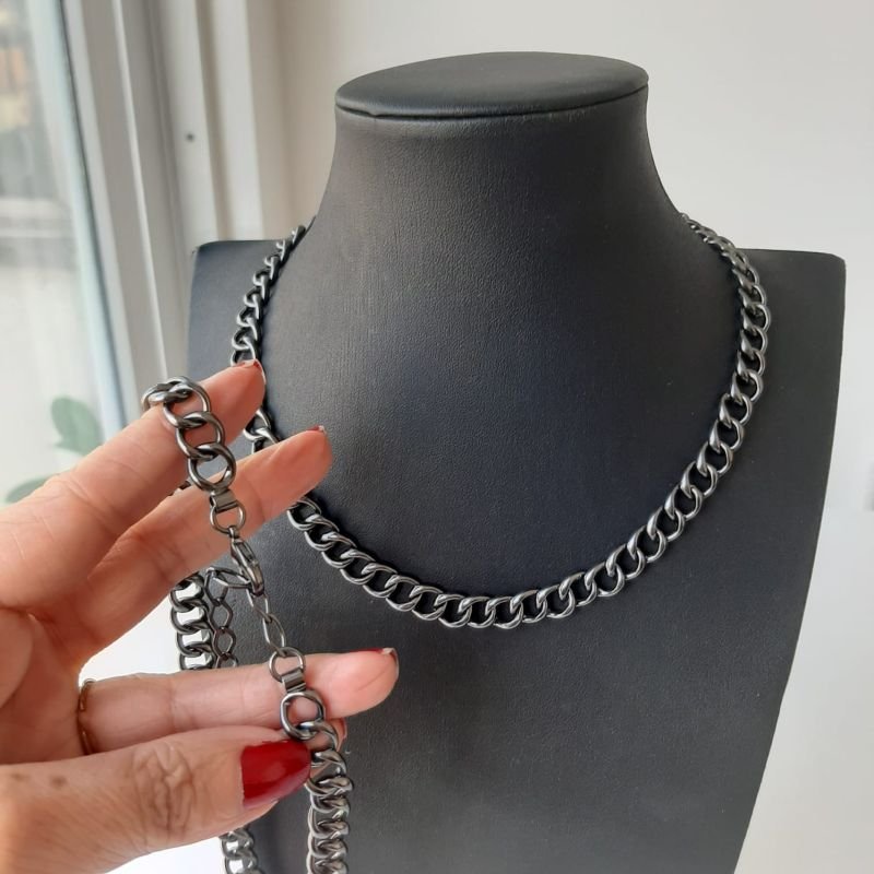 Choker Corrente Negra