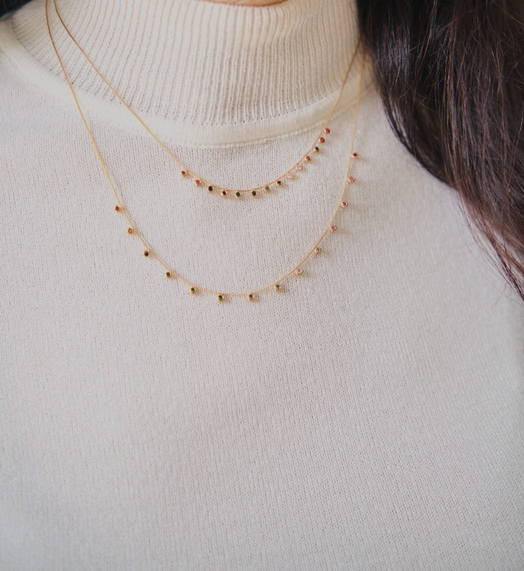 Colar com Pontos de Zirconias Collor