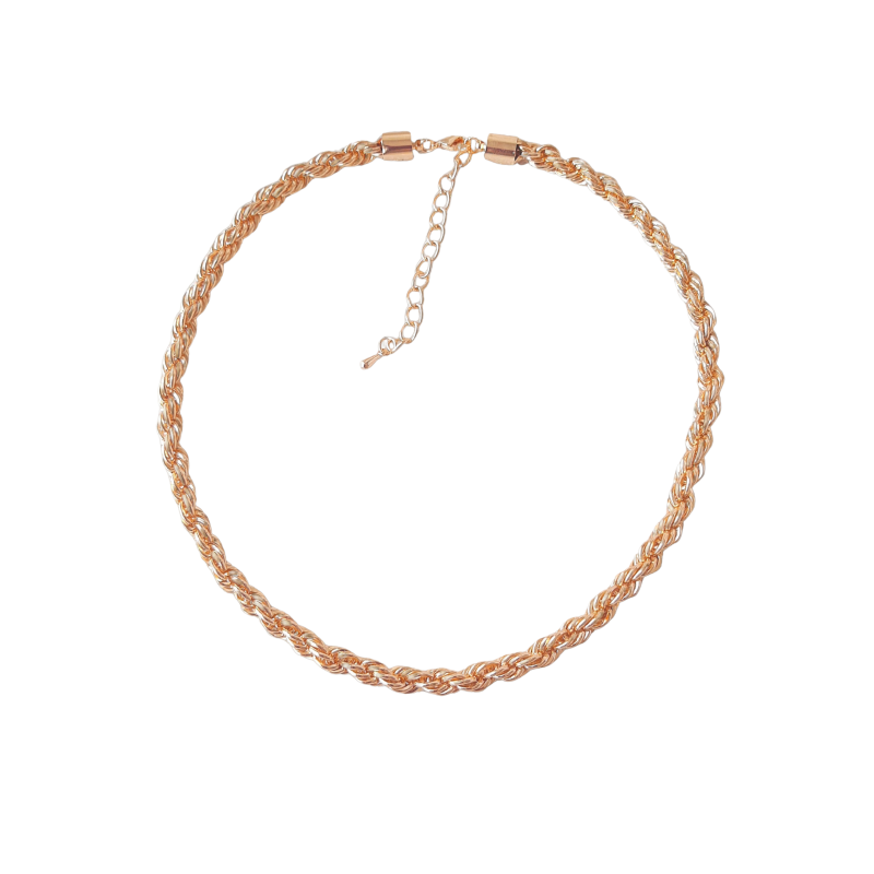 Colar Corrente Torcida Dourado