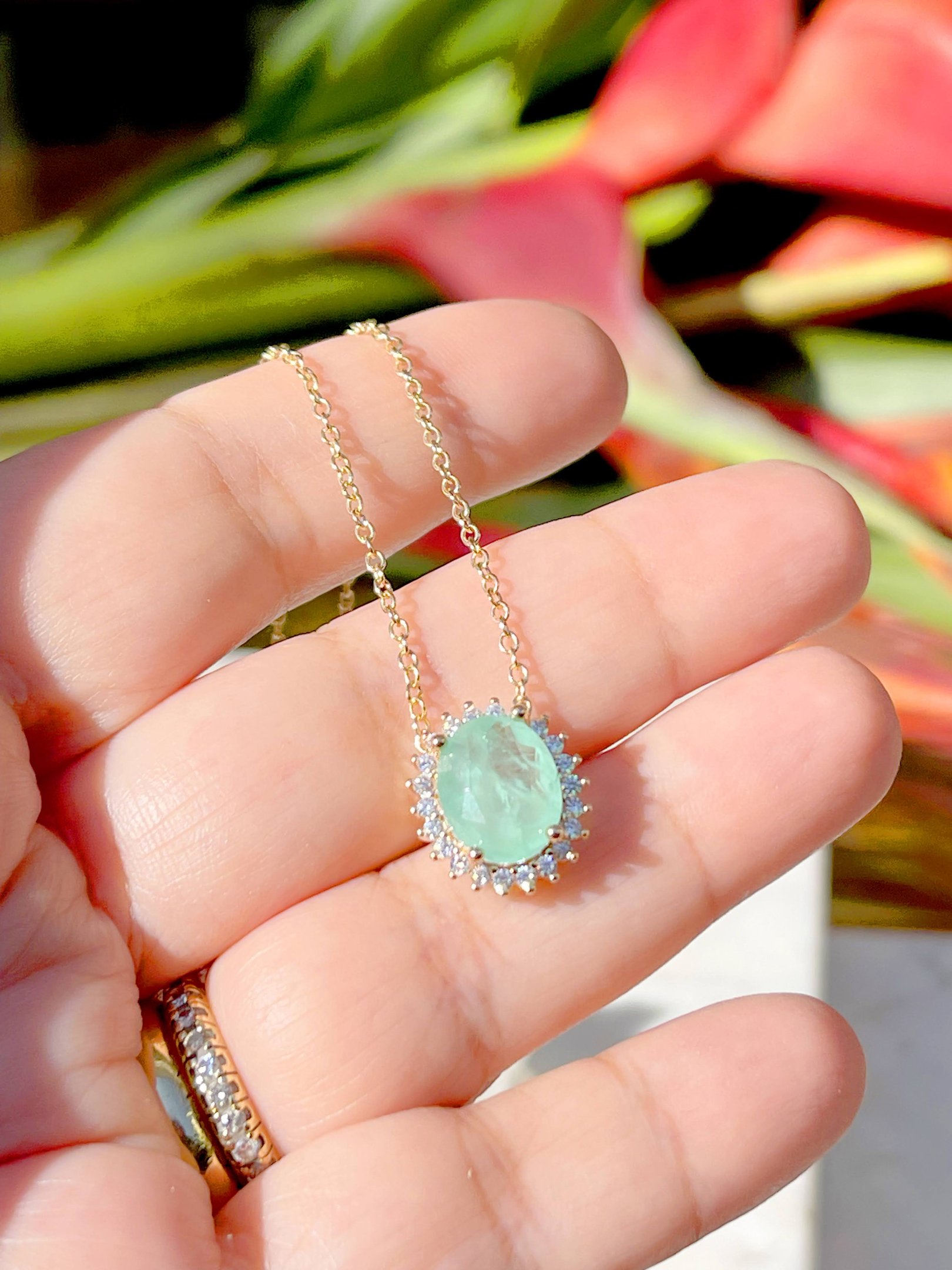 Colar Cristal Esmeralda Colombiana