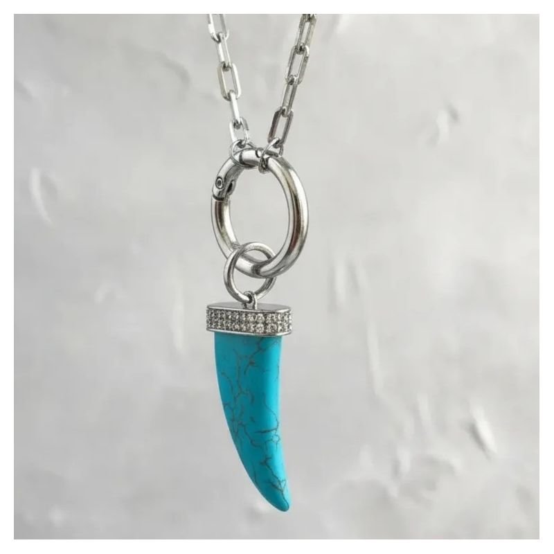 Colar Talismã Boho Turquesa