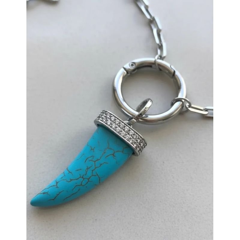 Colar Talismã Boho Turquesa