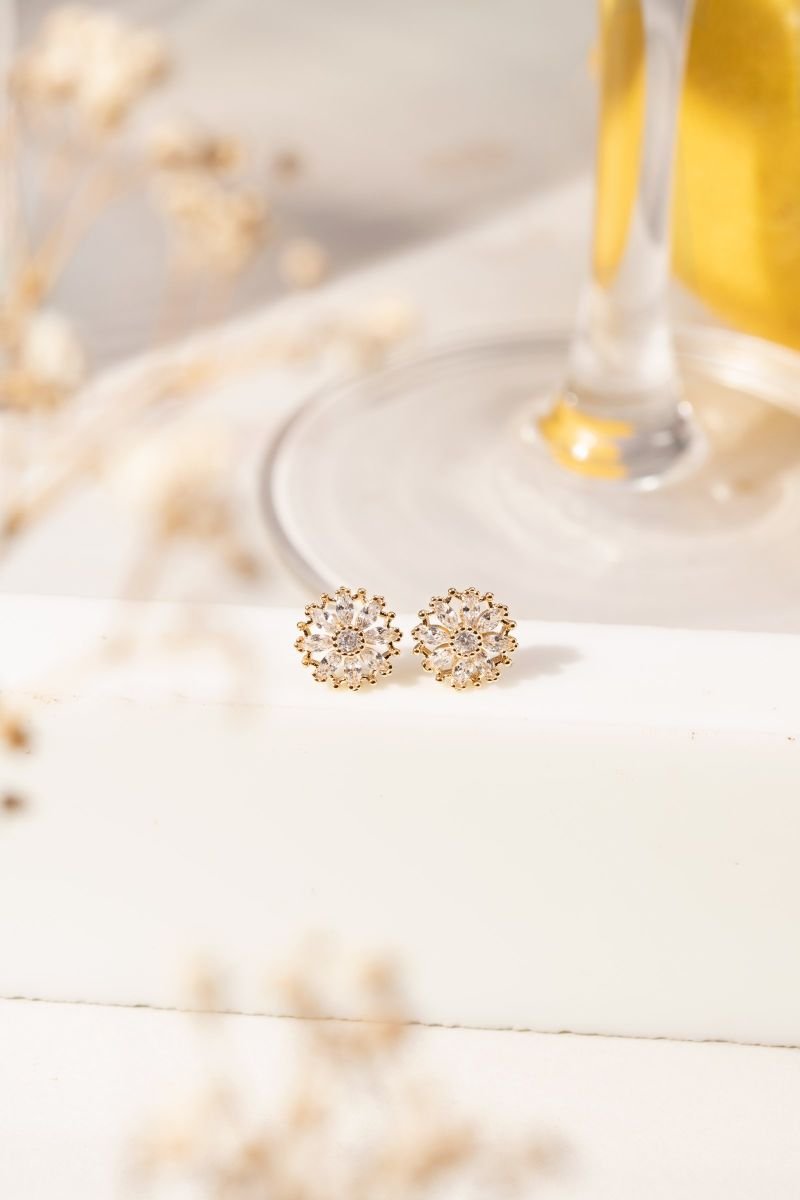 Conjunto Colar e Brinco Flor Imperial