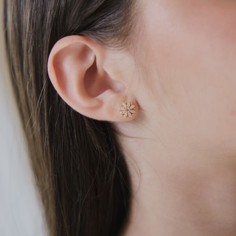 Conjunto Colar e Brinco Flor Imperial