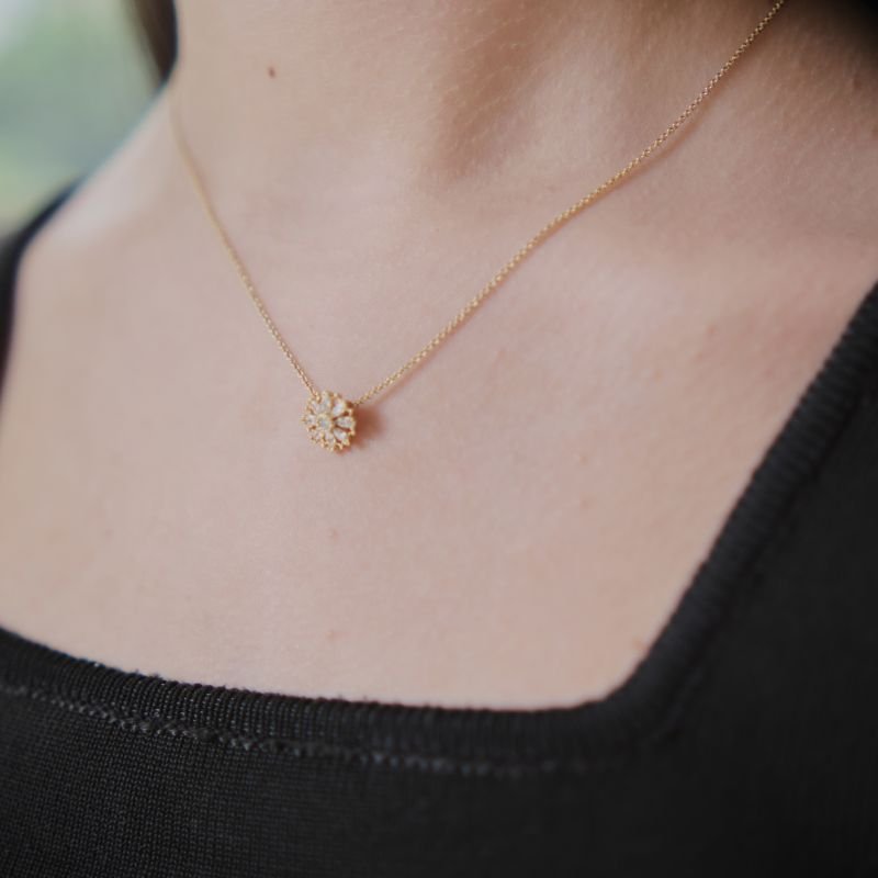 Conjunto Colar e Brinco Flor Imperial