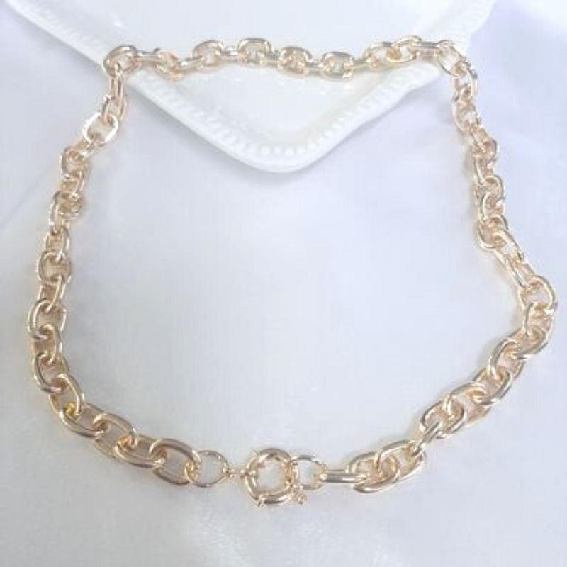Corrente Elos Dourada 40cm