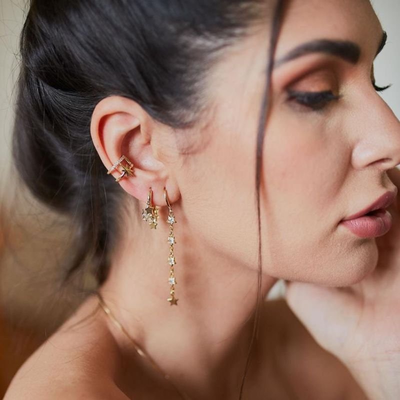 Piercing com Estrela