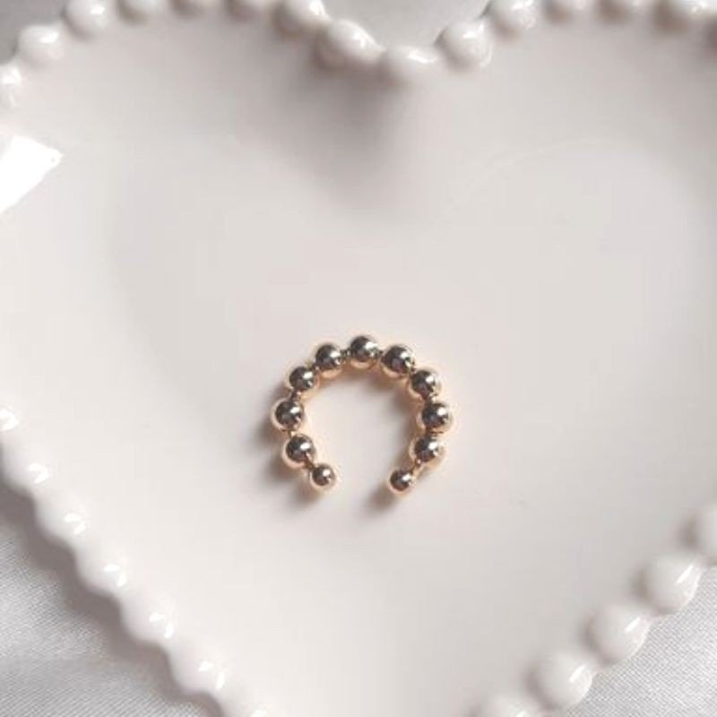 Piercing Fake De Bolinha Dourado