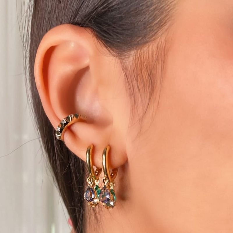 Piercing Fake Spike Dourado