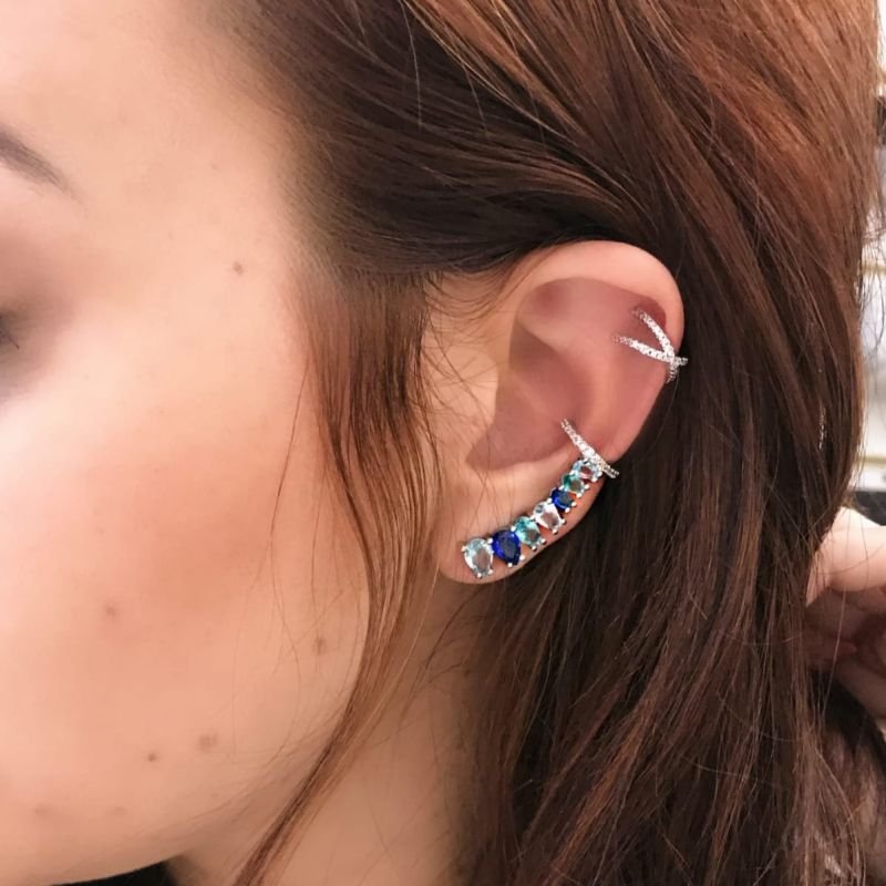 Piercing X Banhado no Ródio