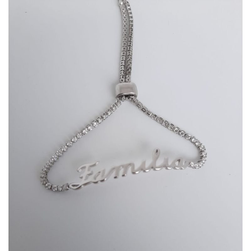 Pulseira Gravatinha Riviera Familia Prateada